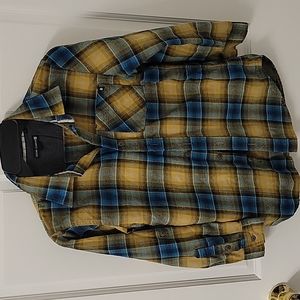 Boys multi-plaid flannel shirt